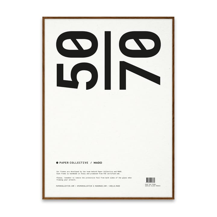 Paper Collective ram plexiVaso-oscuro roble - 50x70 cm - Paper Collective
