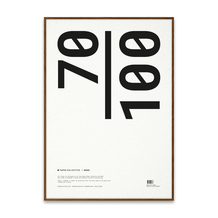Paper Collective ram plexiVaso-oscuro roble - 70x100 cm - Paper Collective