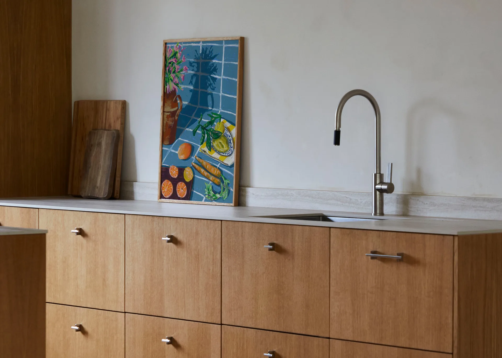 Póster Composition in Blue, 30x40 cm Paper Collective