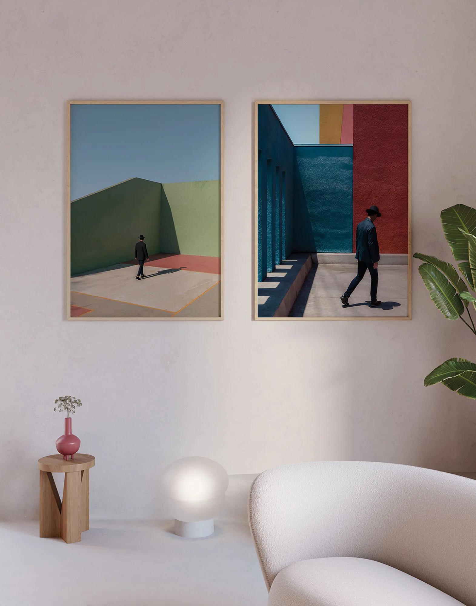 Póster Primary Spaces, 50x70 cm Paper Collective