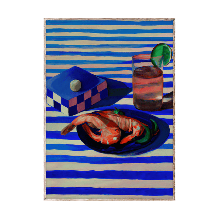Póster Shrimp & Stripes - 30x40 cm - Paper Collective