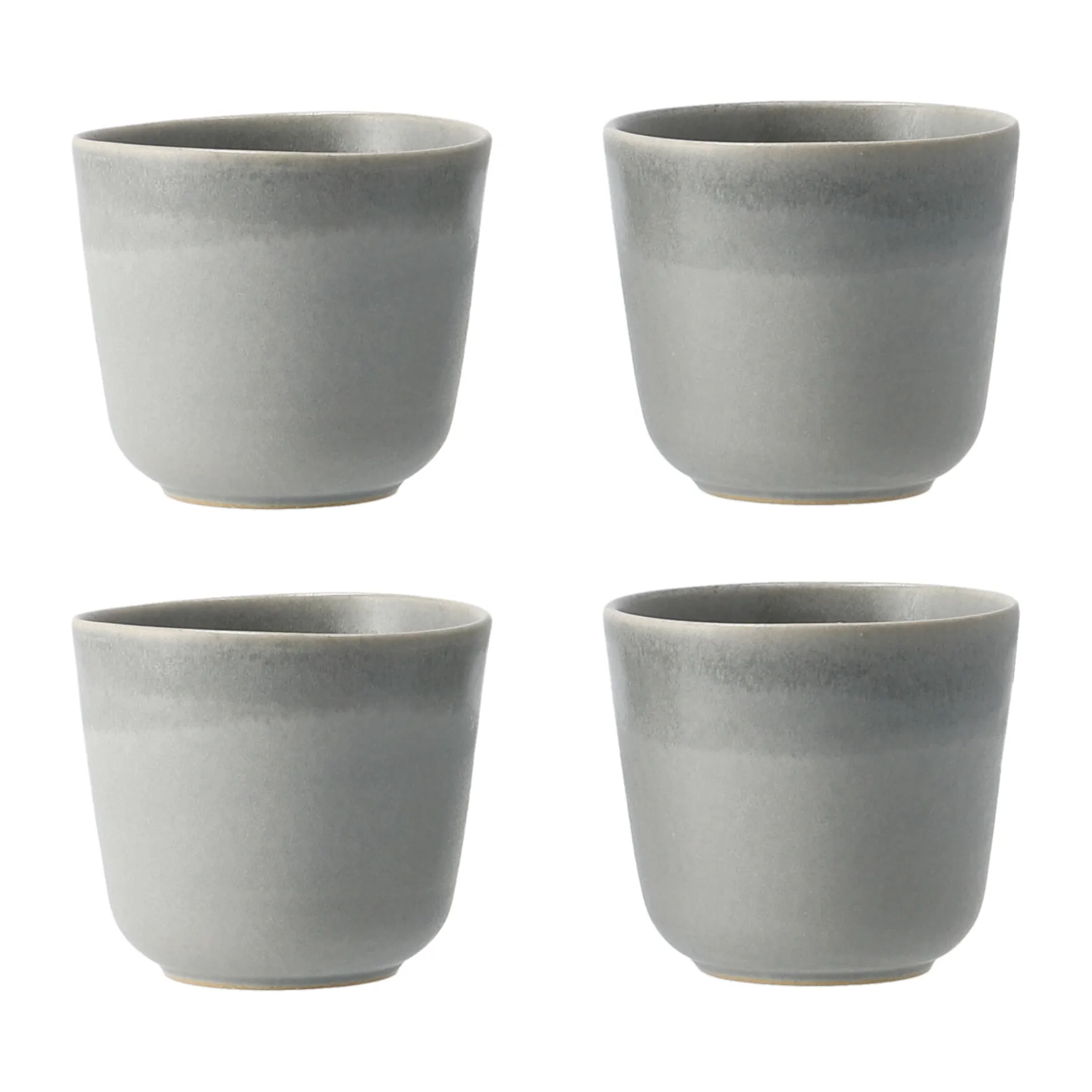 4 Tazas Morgon gris, gris Paradisverkstaden