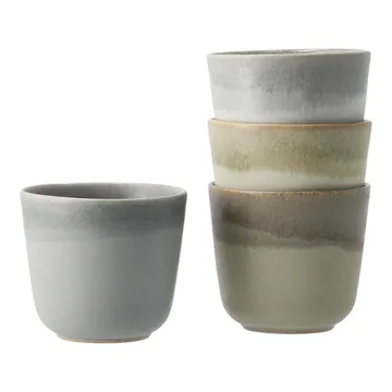 4 Tazas Morgon gris - Mix natural - Paradisverkstaden