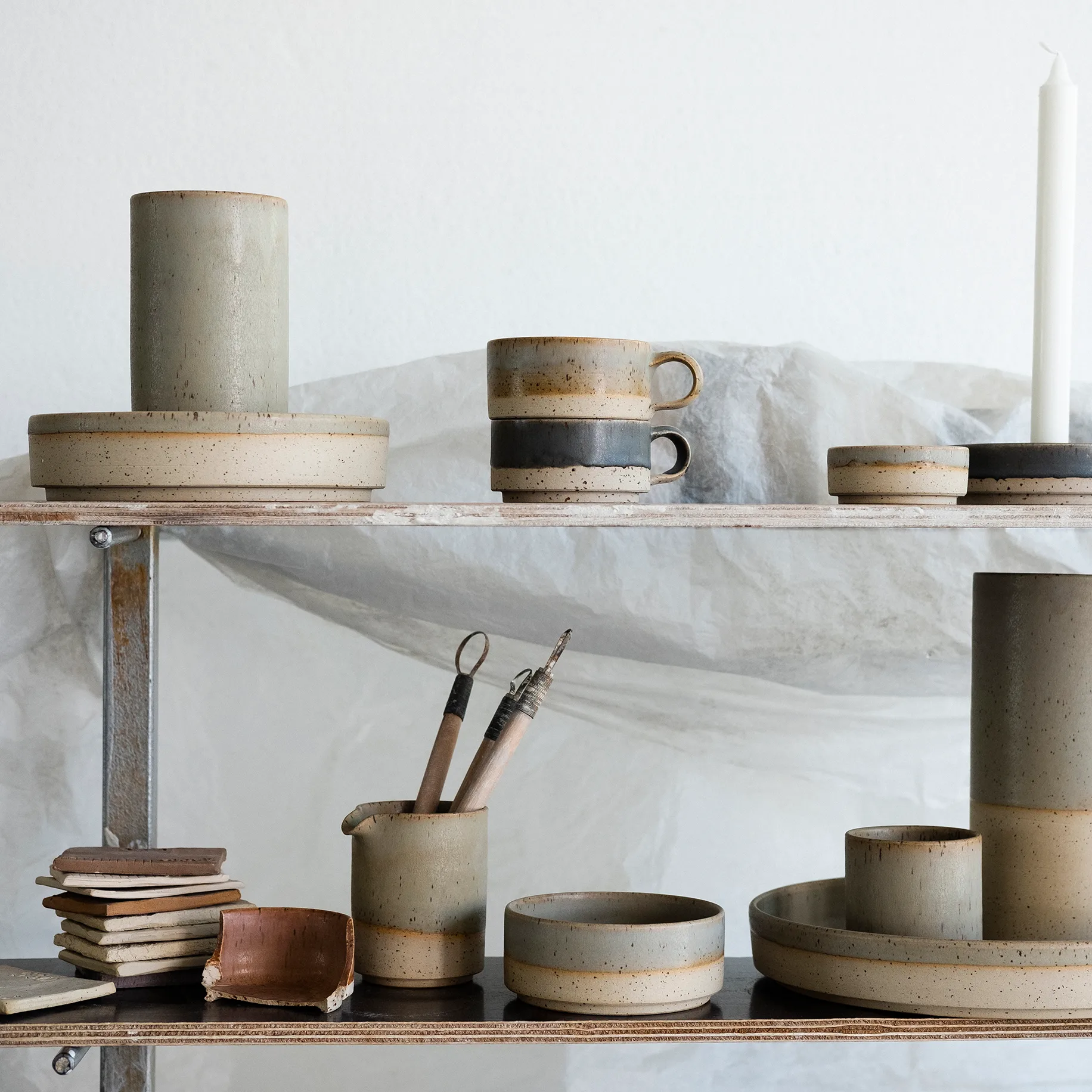 Jarrón Paradis Lowkey pequeño, natural Paradisverkstaden