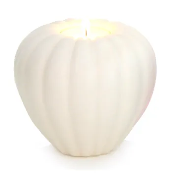 Portavelas Fröhus alta, blanco - blanco - Paradisverkstaden