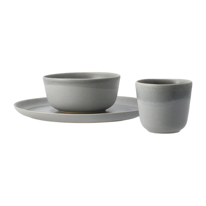 Set de 3 piezas para desayuno Morgon gris - gris - Paradisverkstaden