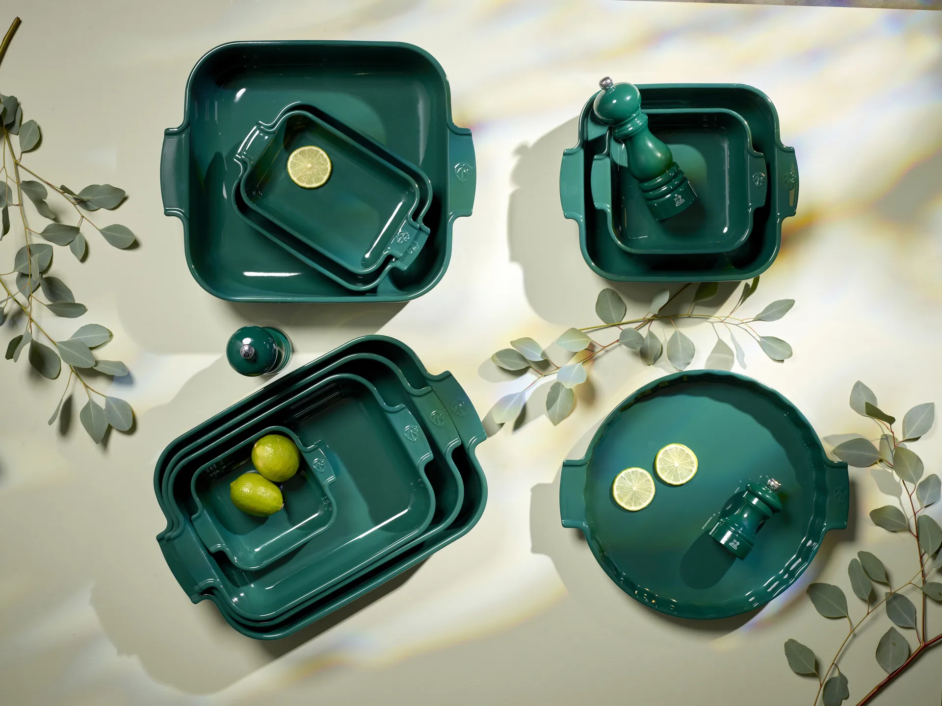 Molde para tarta Appolia Ø30 cm, Verde bosque Peugeot