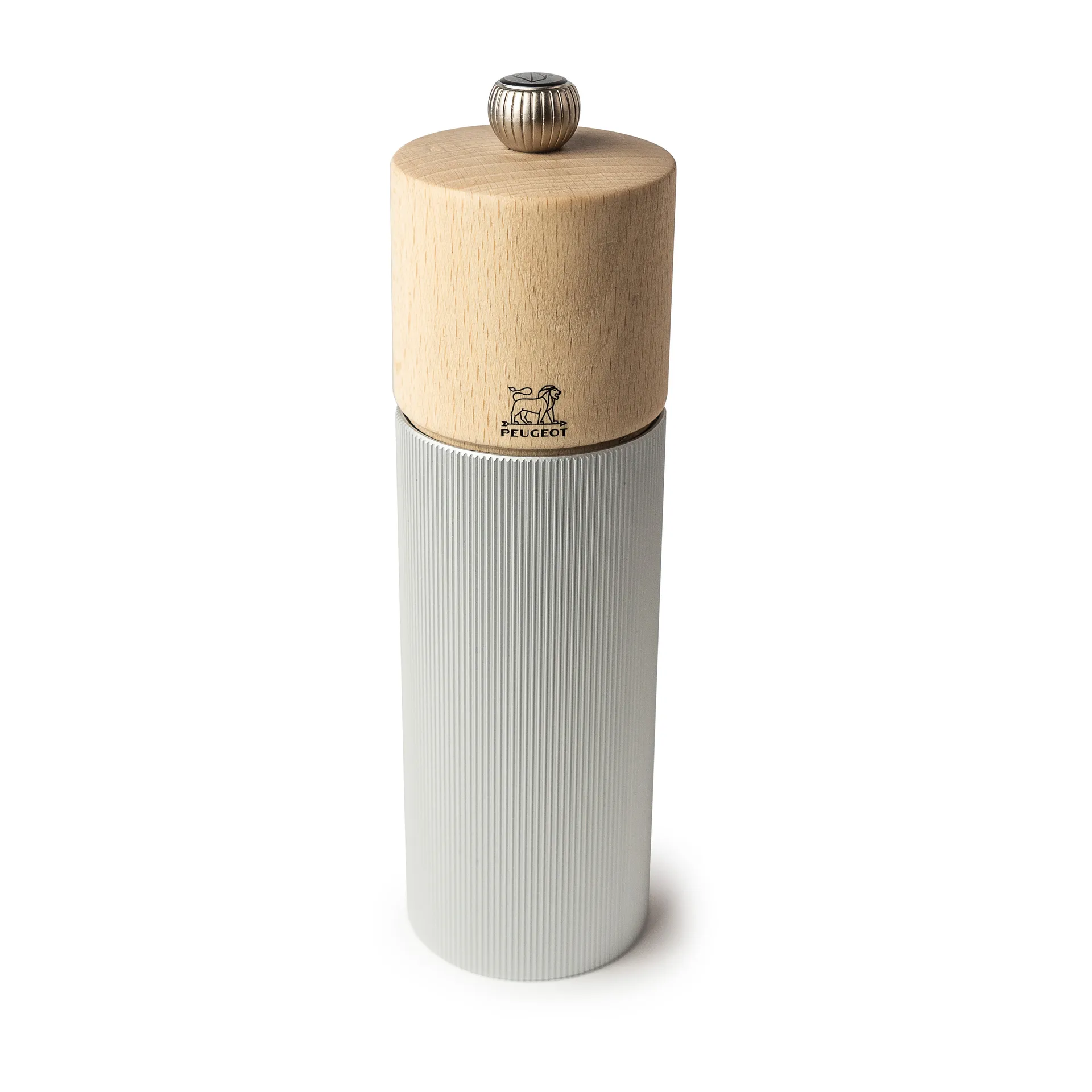 Molinillo de pimienta Line Natural 18 cm, Wood-aluminium Peugeot
