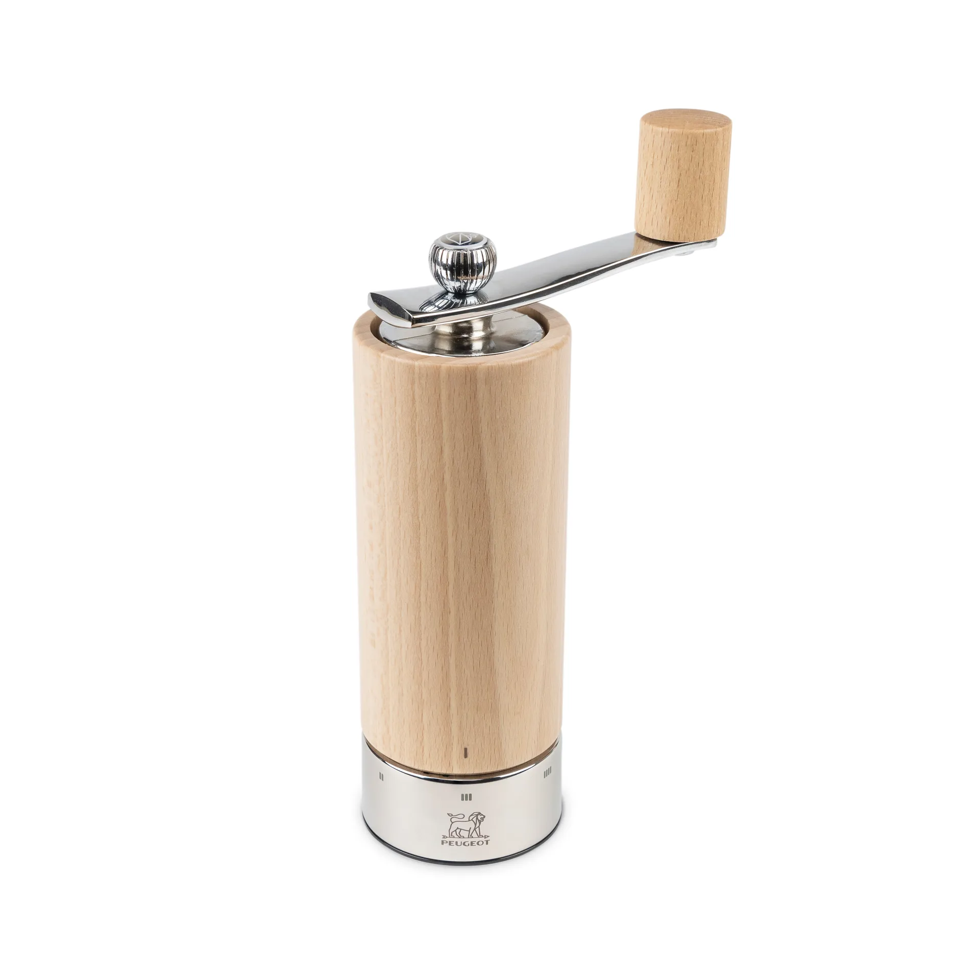 Molinillo de sal con manivela Isen u'select, natural Peugeot