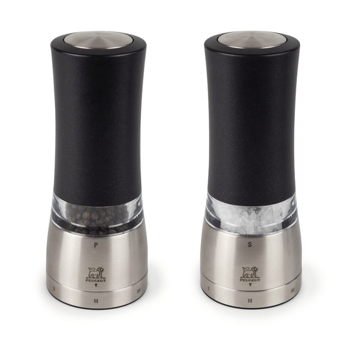 Molinillo de sal y pimienta Daman Z DUO Electric 2 piezas, Black Peugeot