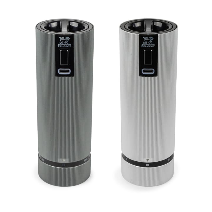 Molinillo de sal y pimienta Line Z DUO Electric 2 piezas, Aluminium-carbon Peugeot