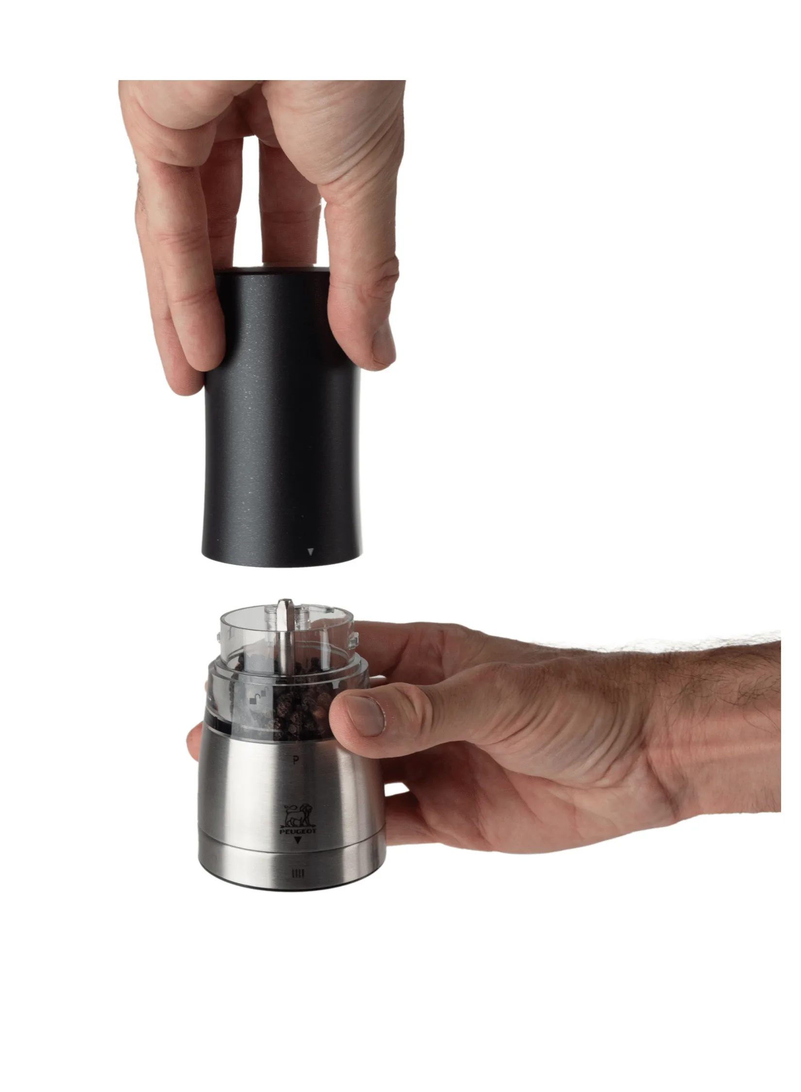 Molinillo eléctrico de pimienta Daman 16 cm, Negro Peugeot