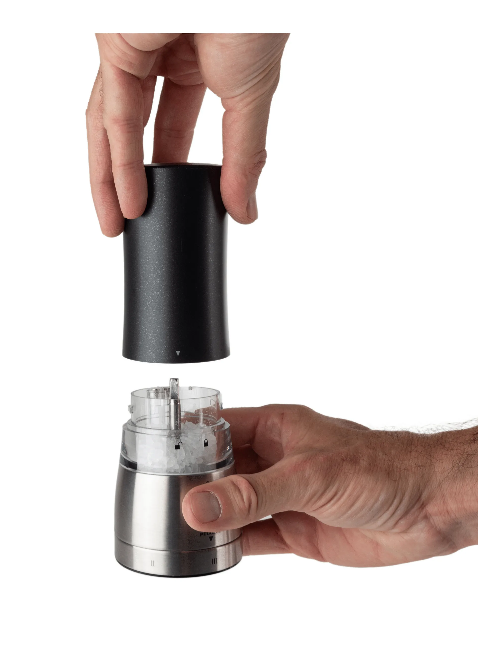 Molinillo eléctrico de sal Daman 16 cm, Negro Peugeot