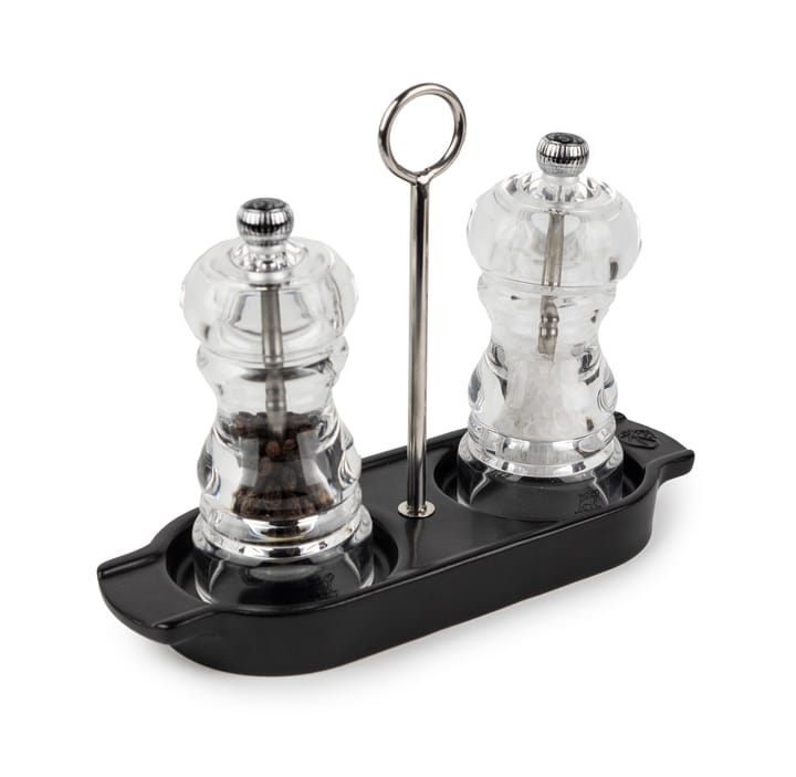 Soporte para molinillos de especias Linea con mango, Negro satinado Peugeot