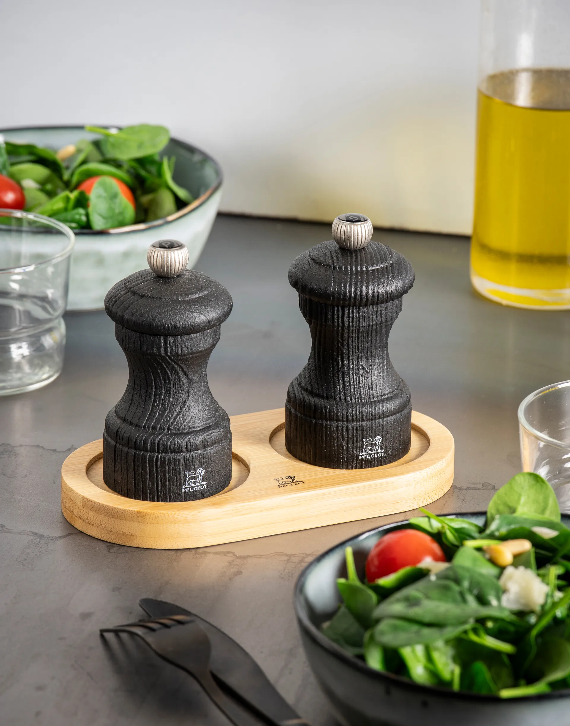Soporte para molinillos de especias Linea sin mango, Natural Peugeot