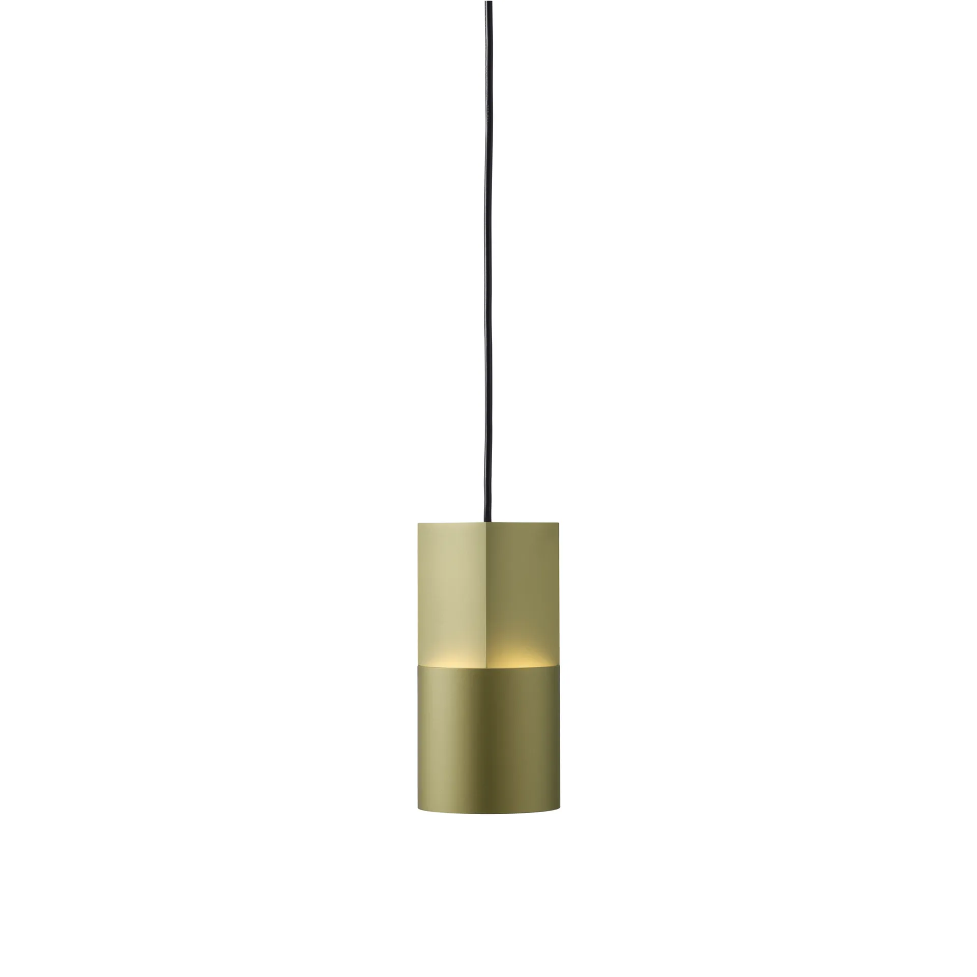 Lámpara colgante Concave 10, Stem (verde) Pholc