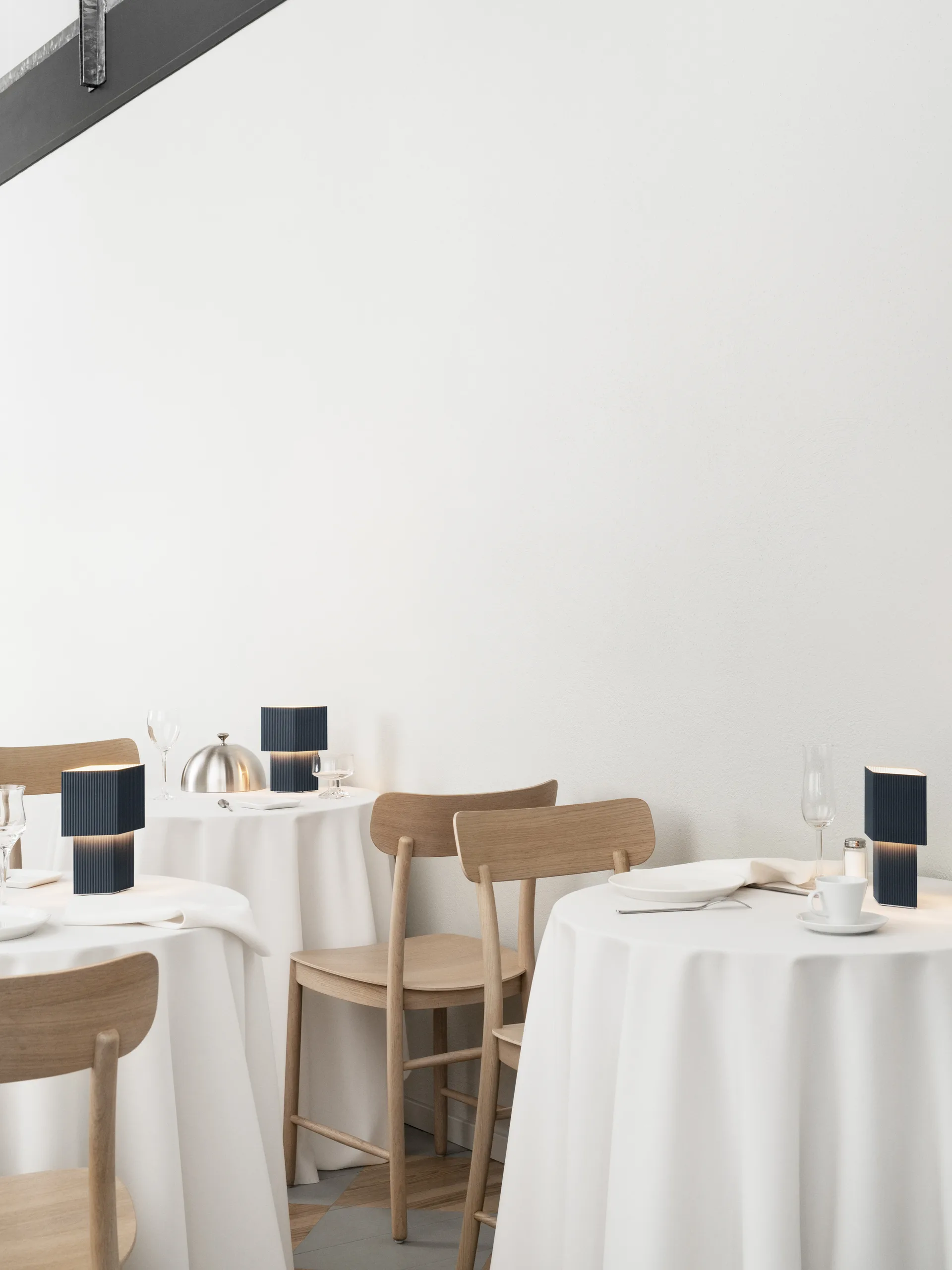 Lámpara de mesa portable Romb Mini 19 cm, Blue stone Pholc