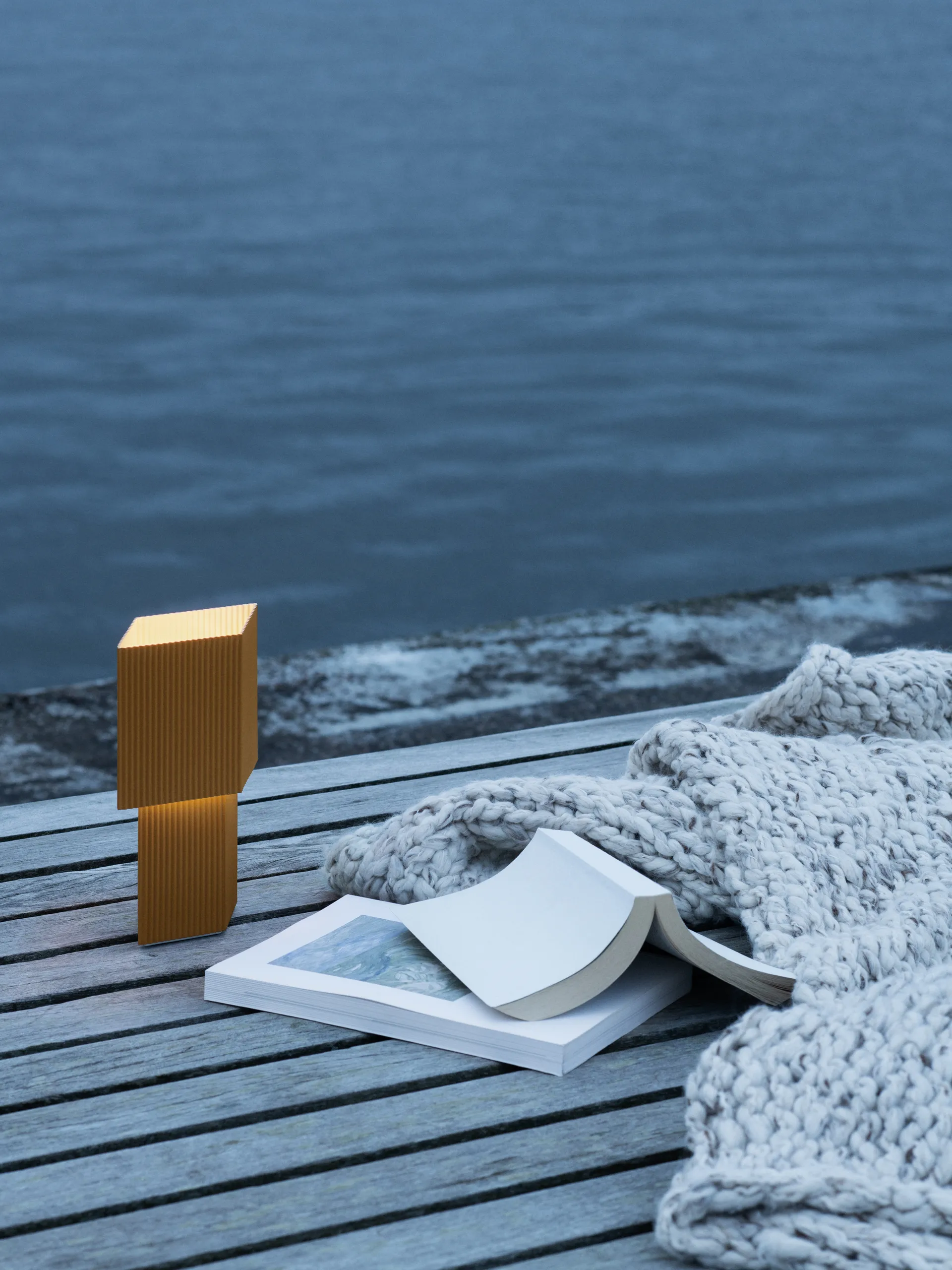 Lámpara de mesa portable Romb Mini 19 cm, Cumin Pholc