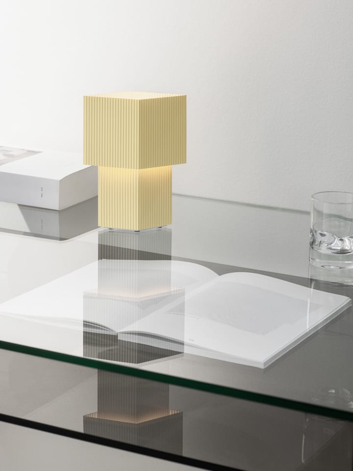 Lámpara de mesa portable Romb Mini 19 cm, Vanilla Pholc