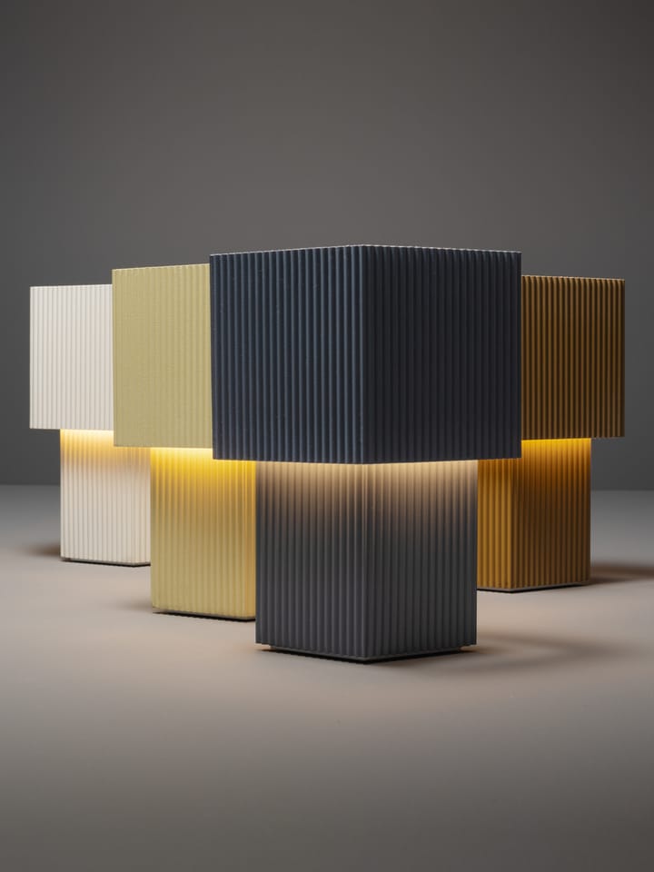 Lámpara de mesa portable Romb Mini 19 cm, Vanilla Pholc