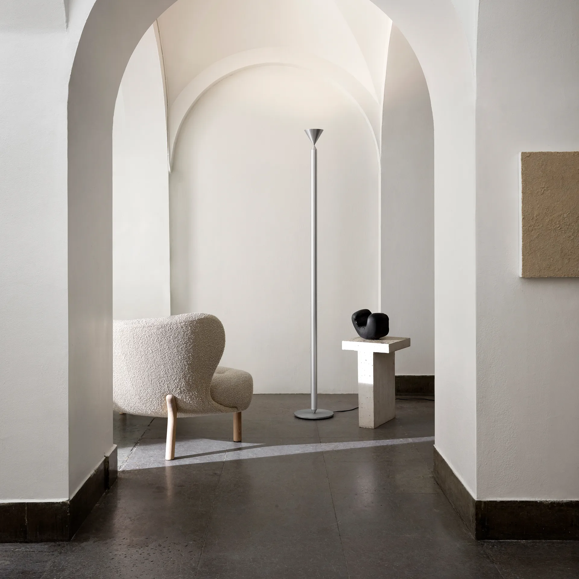 Lámpara de pie Apollo 180, Aluminium Pholc