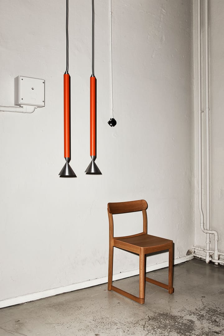 Lámpara de techo Apollo 59, Red orange-aluminium Pholc