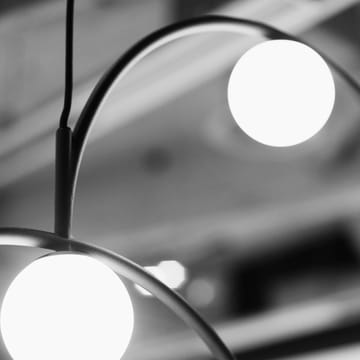 Lámpara de techo Bounce 116 - negro-vidrio opal - Pholc