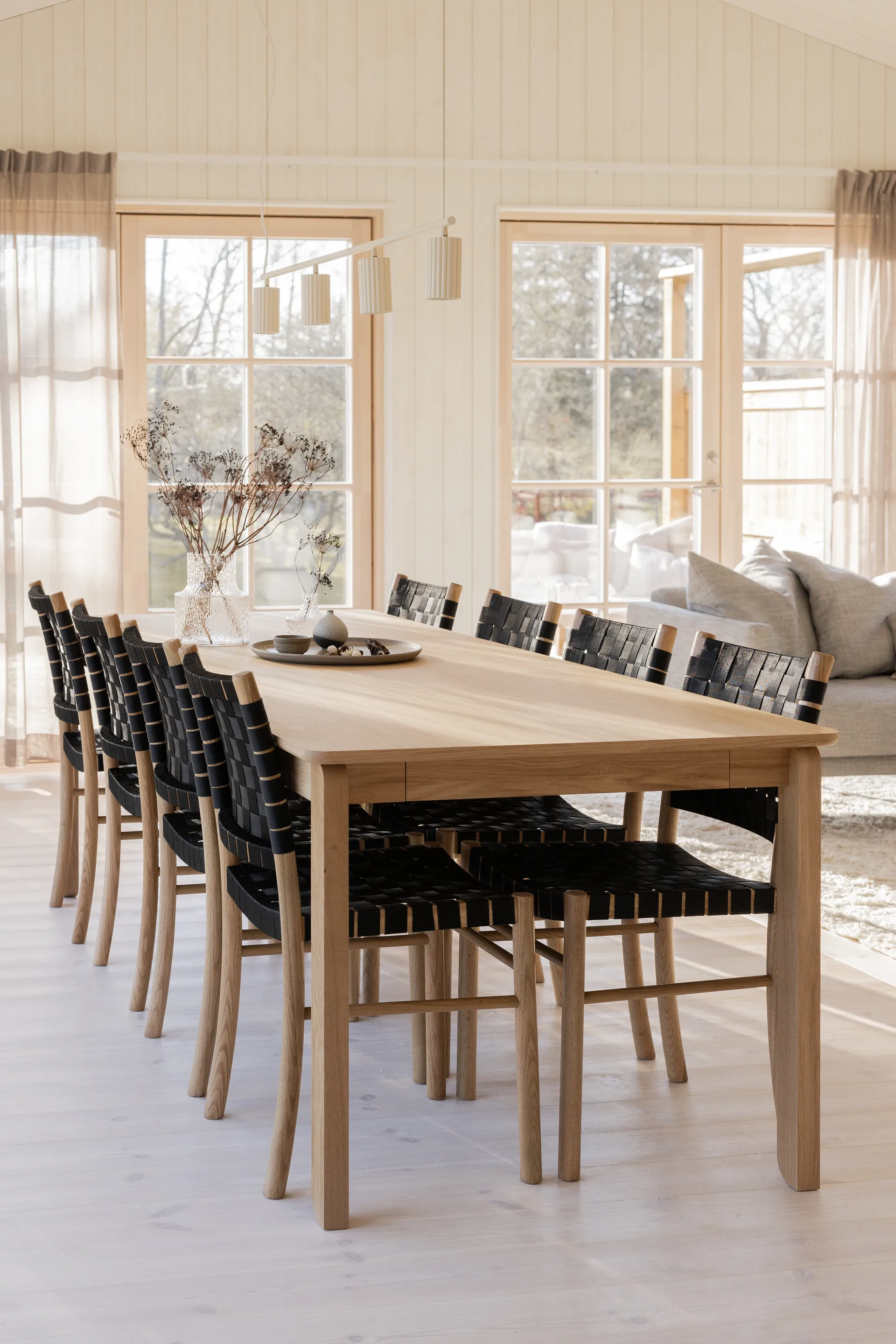 Lámpara de techo Donna Line 120, Linen Pholc