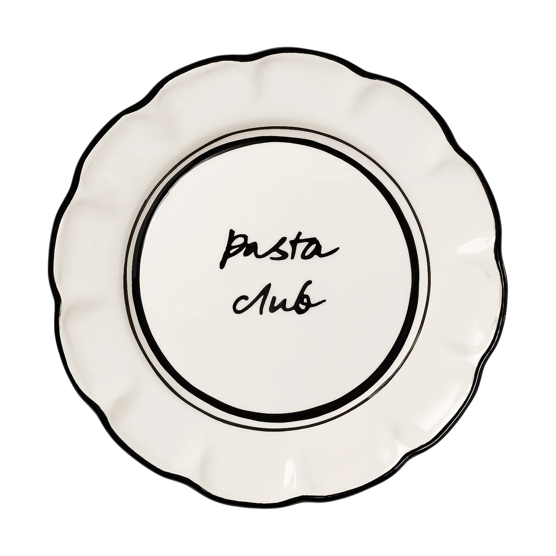Bistro plato de ensalada, Black, 21,5 cm Pick a Poppy