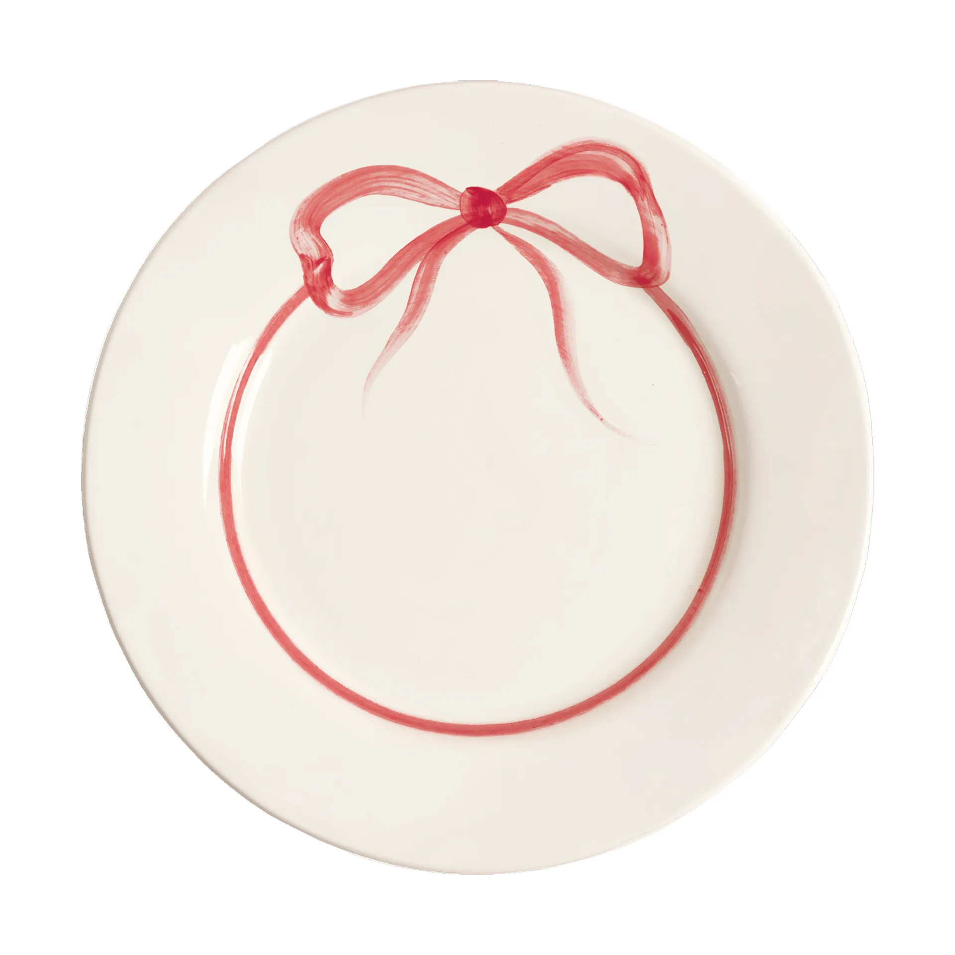 Bow plato, Dark pink, 28 cm Pick a Poppy