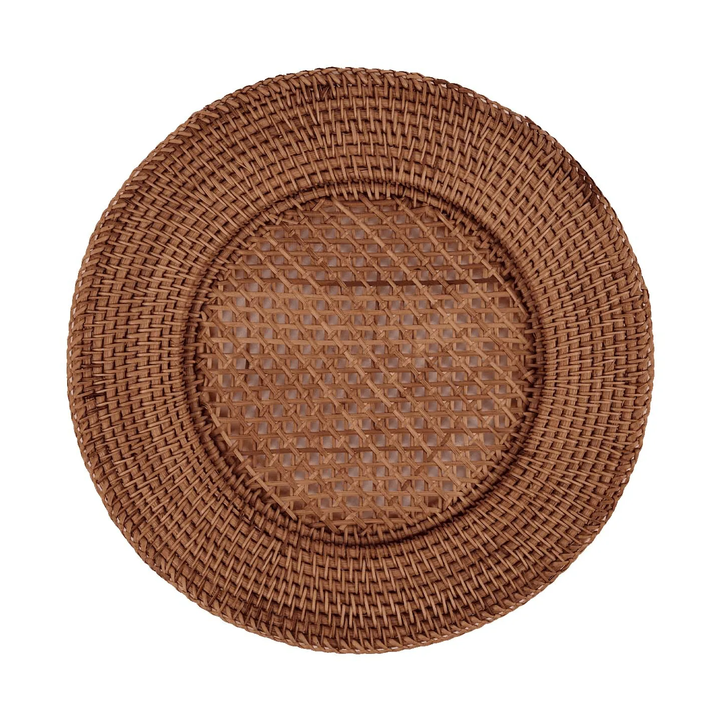Classic Rattan mantel individual, marrón oscuro, 33 cm Pick a Poppy