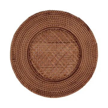 Classic Rattan mantel individual - marrón oscuro, 33 cm - Pick a Poppy