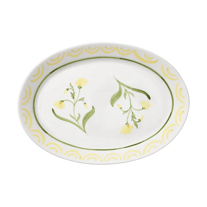 Cottage Flower fuente para servir - Amarillo, 32 cm - Pick a Poppy