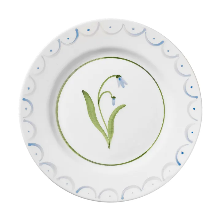 Cottage Flower plato de ensalada - Light Blue, 22 cm - Pick a Poppy