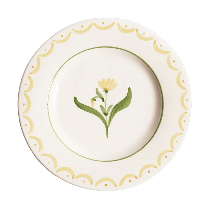 Cottage Flower plato de ensalada - Yellow, 22 cm - Pick a Poppy