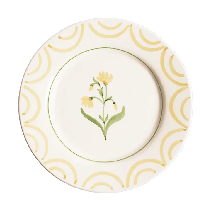 Cottage Flower plato - Yellow, 28 cm - Pick a Poppy