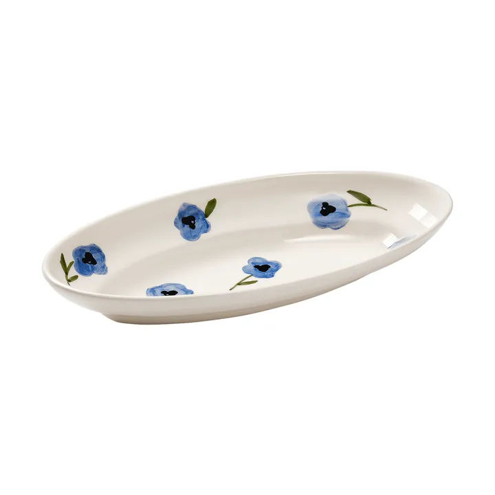 Madelen Möllard Pansy fuente para servir - Blue, pequeño, 22,5 cm - Pick a Poppy