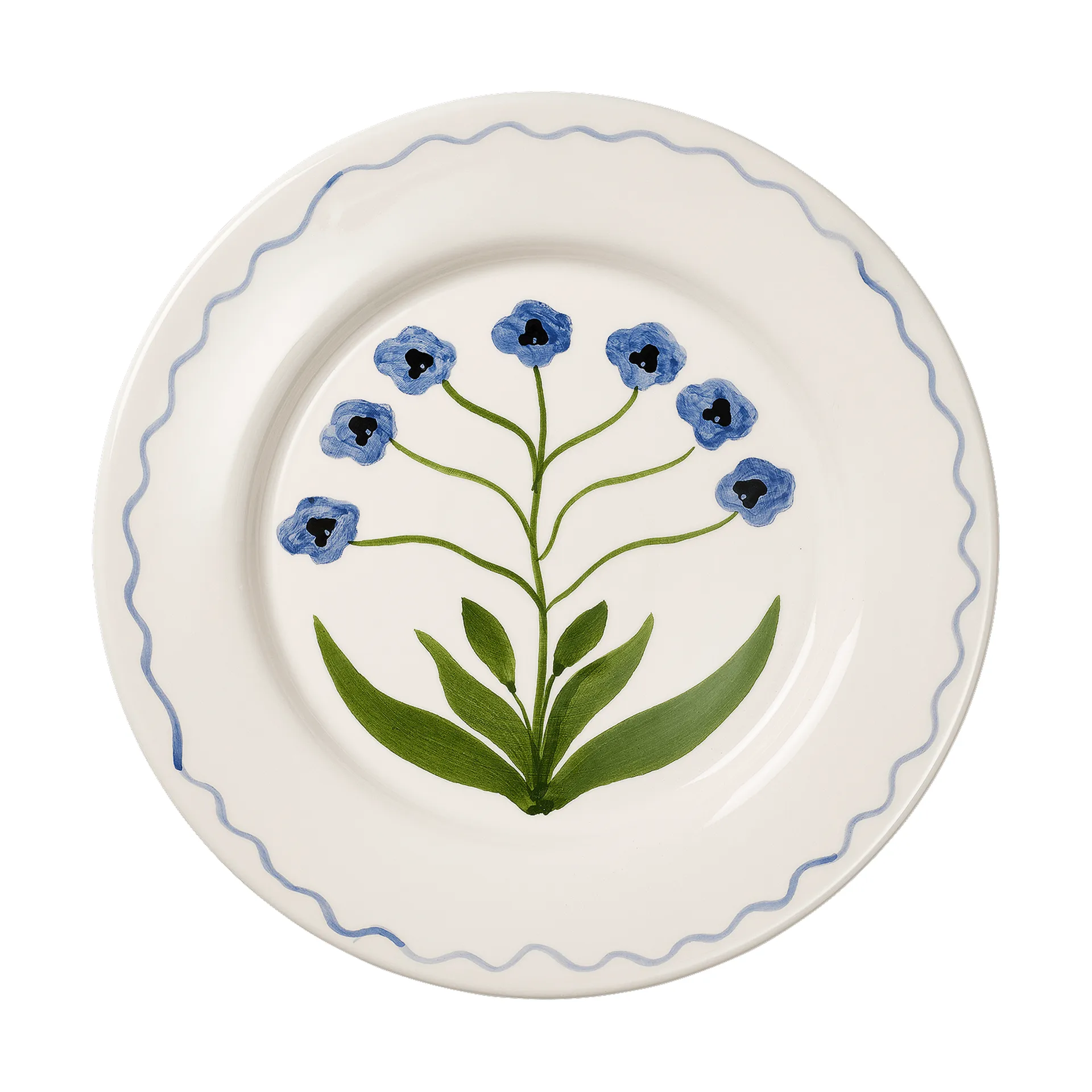 Madelen Möllard Pansy plato, Blue, 28 cm Pick a Poppy