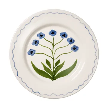 Madelen Möllard Pansy plato - Blue, 28 cm - Pick a Poppy