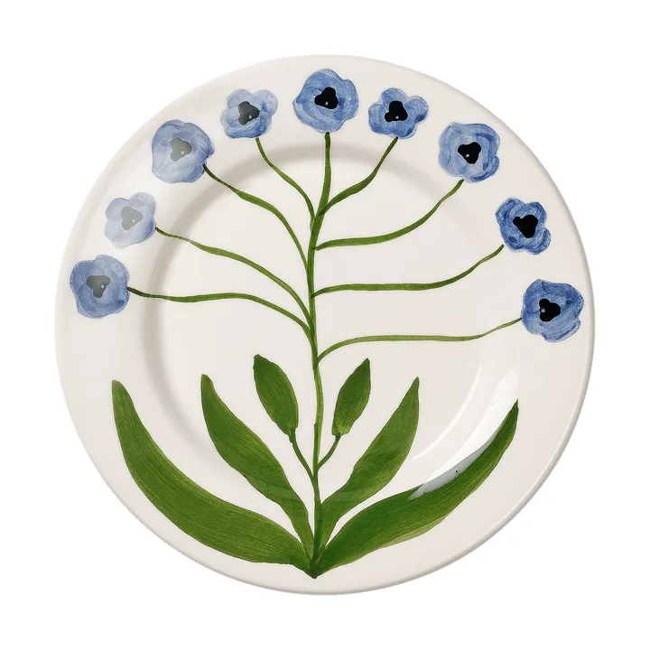 Madelen Möllard Pansy plato de ensalada - Blue, 22 cm - Pick a Poppy