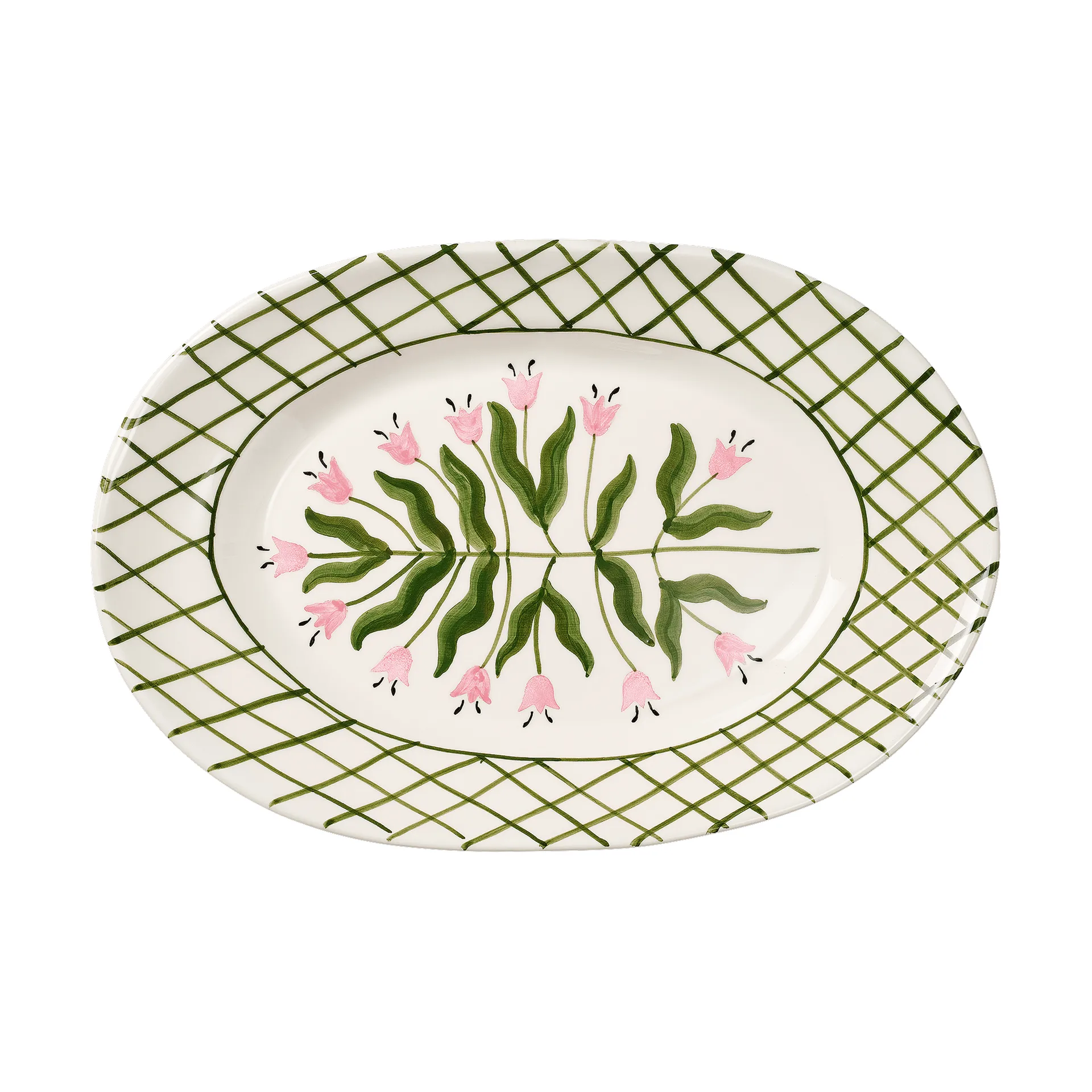 Madelen Möllard Tulip fuente para servir, Green, 38,5 cm Pick a Poppy