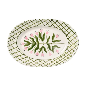 Madelen Möllard Tulip fuente para servir - Green, 38,5 cm - Pick a Poppy
