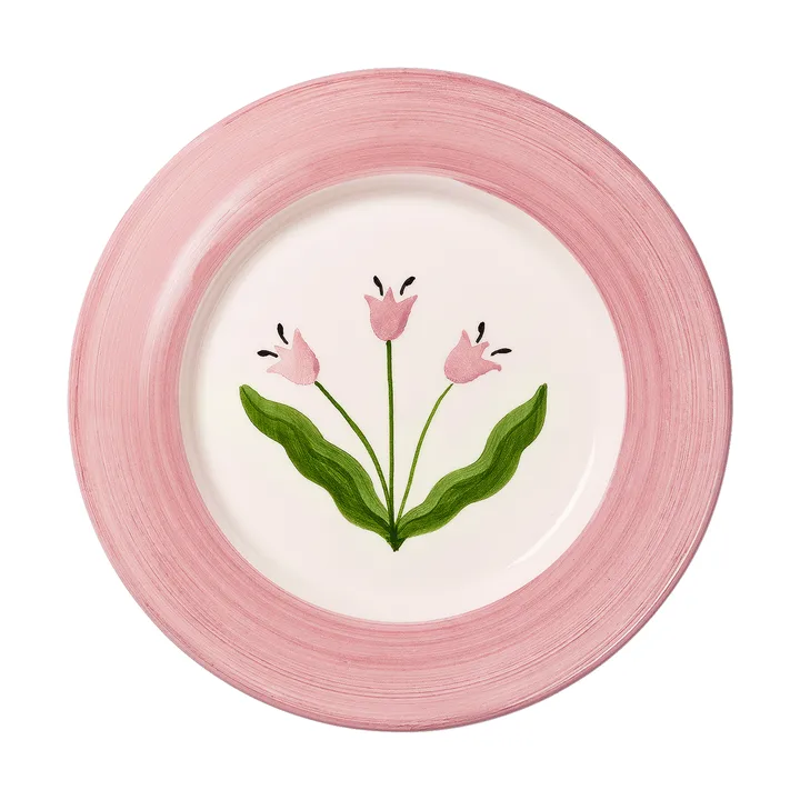 Madelen Möllard Tulip plato de ensalada - Pink, 22 cm - Pick a Poppy