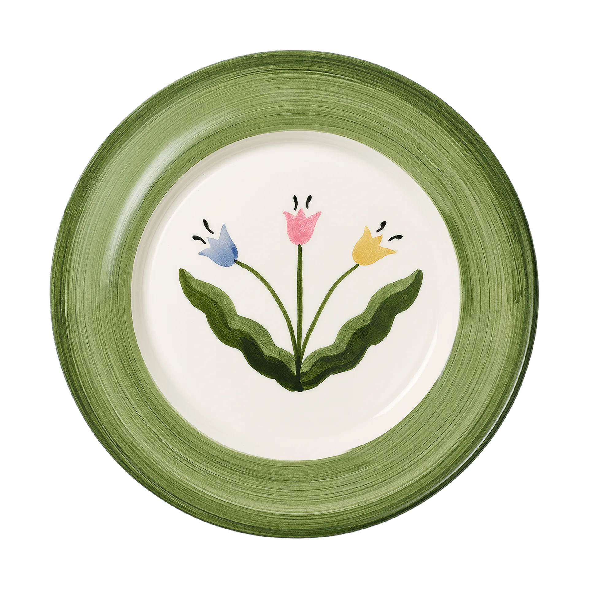 Madelen Möllard Tulip plato de ensalada, Verde, 22 cm Pick a Poppy
