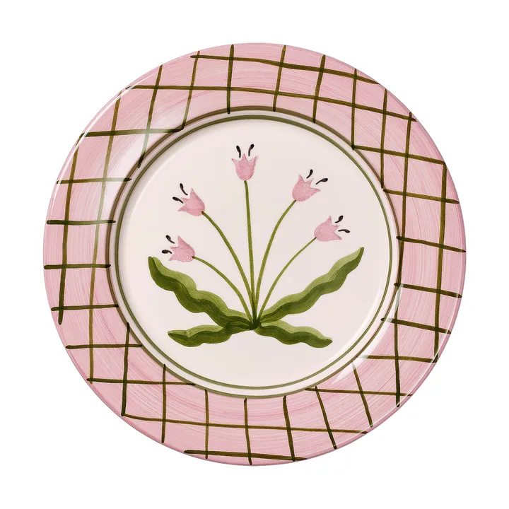 Madelen Möllard Tulip plato - Pink, 28 cm - Pick a Poppy