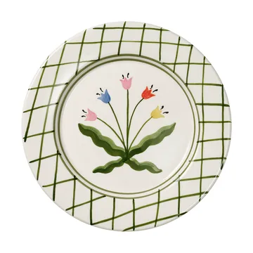 Madelen Möllard Tulip plato - verde, 28 cm - Pick a Poppy