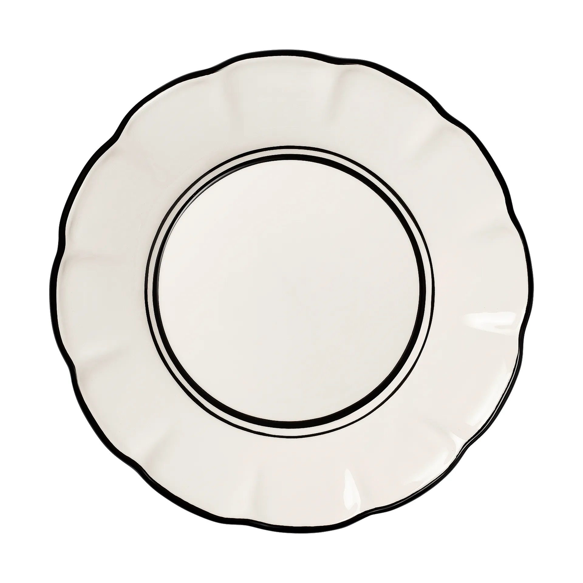 plato bistró, Negro, 28 cm Pick a Poppy