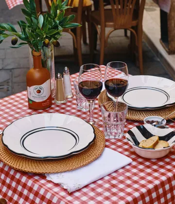 plato bistró - Negro, 28 cm - Pick a Poppy