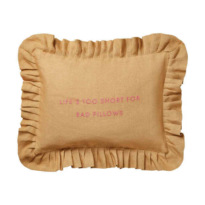 Quote cojín - Harvest yellow, 30x40 cm - Pick a Poppy