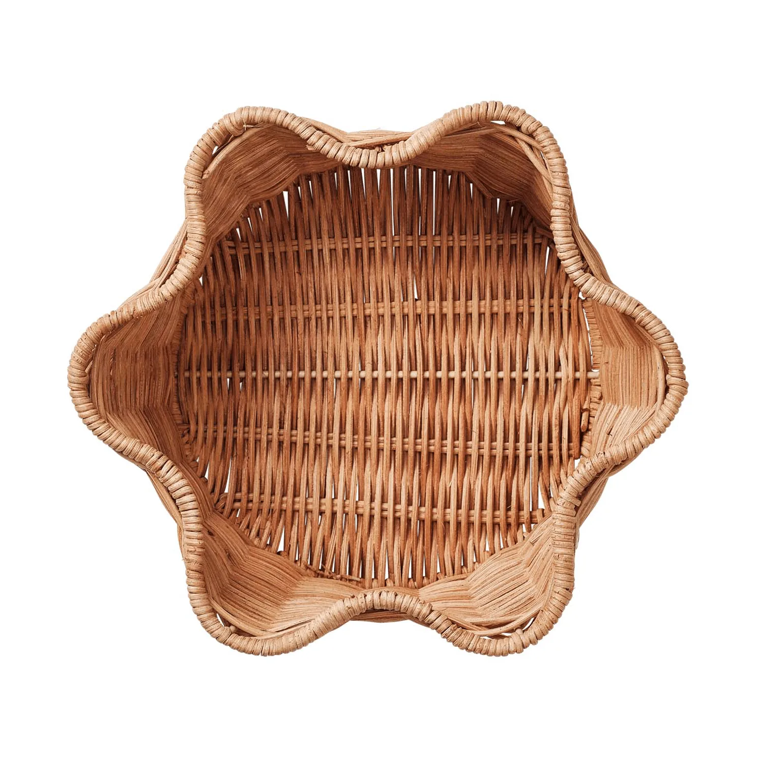 Rattan Round cesta, natural, 23 cm Pick a Poppy